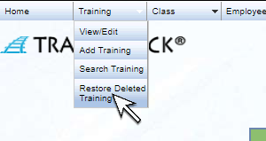 Restore Deleted Training